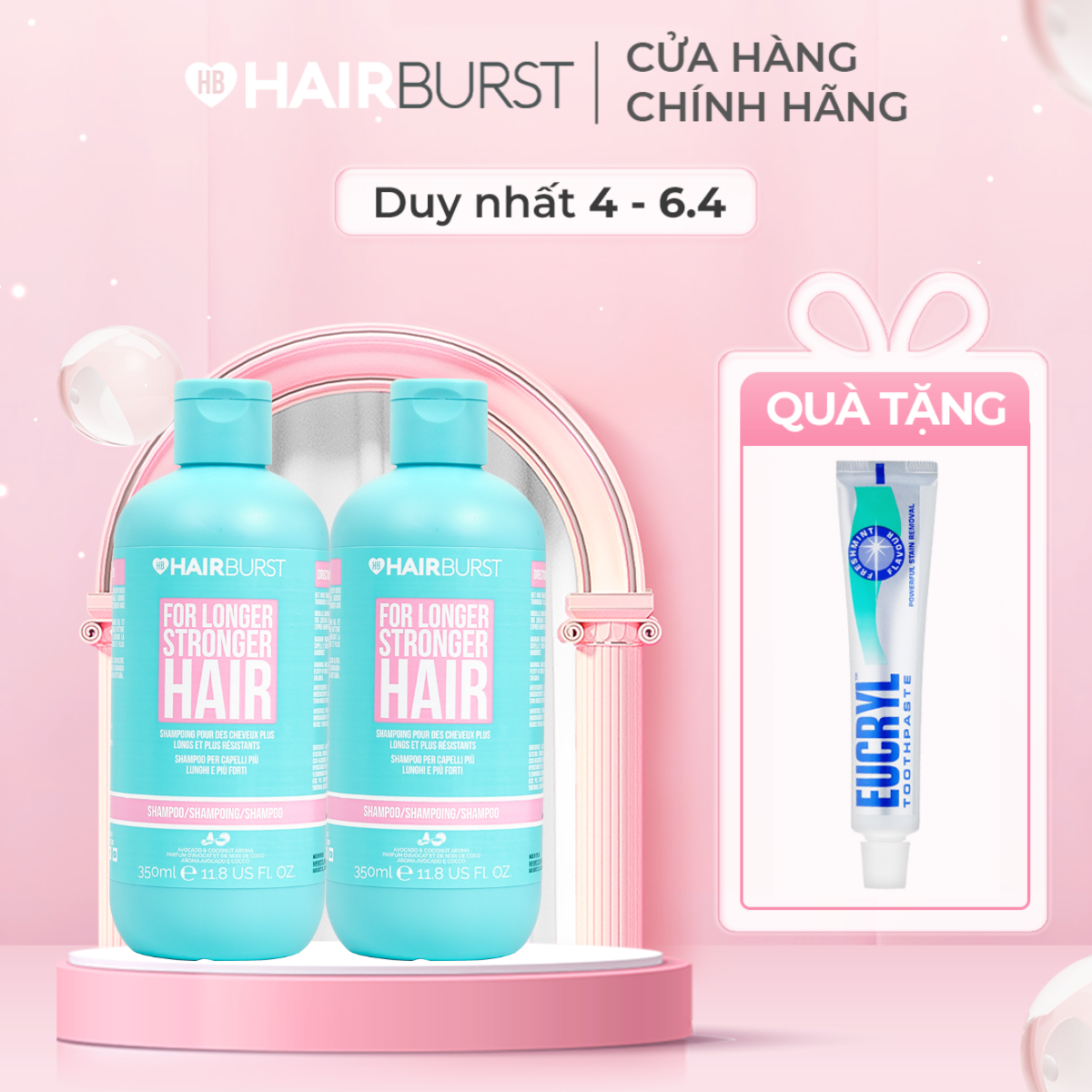 combo 2 dau goi Hairburst